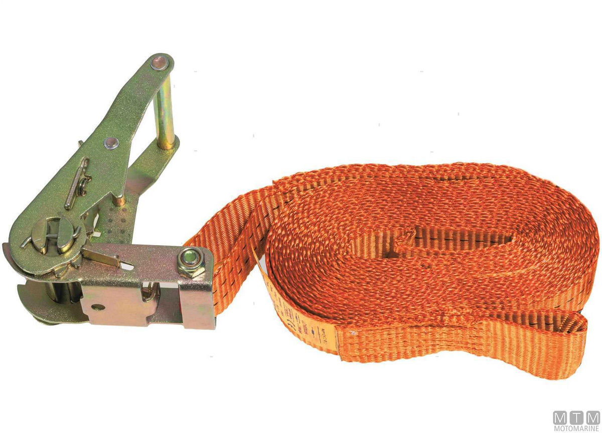 Ratchet tensioning strap 25 mm 3 m - original photo Motomarine Srl