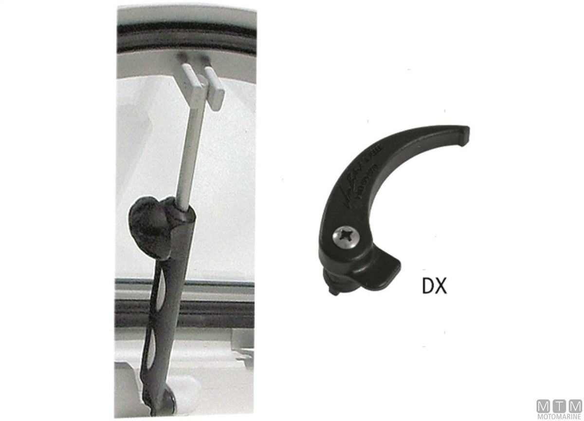 Left handle for Jim Black Vent hatches - original photo Motomarine Srl