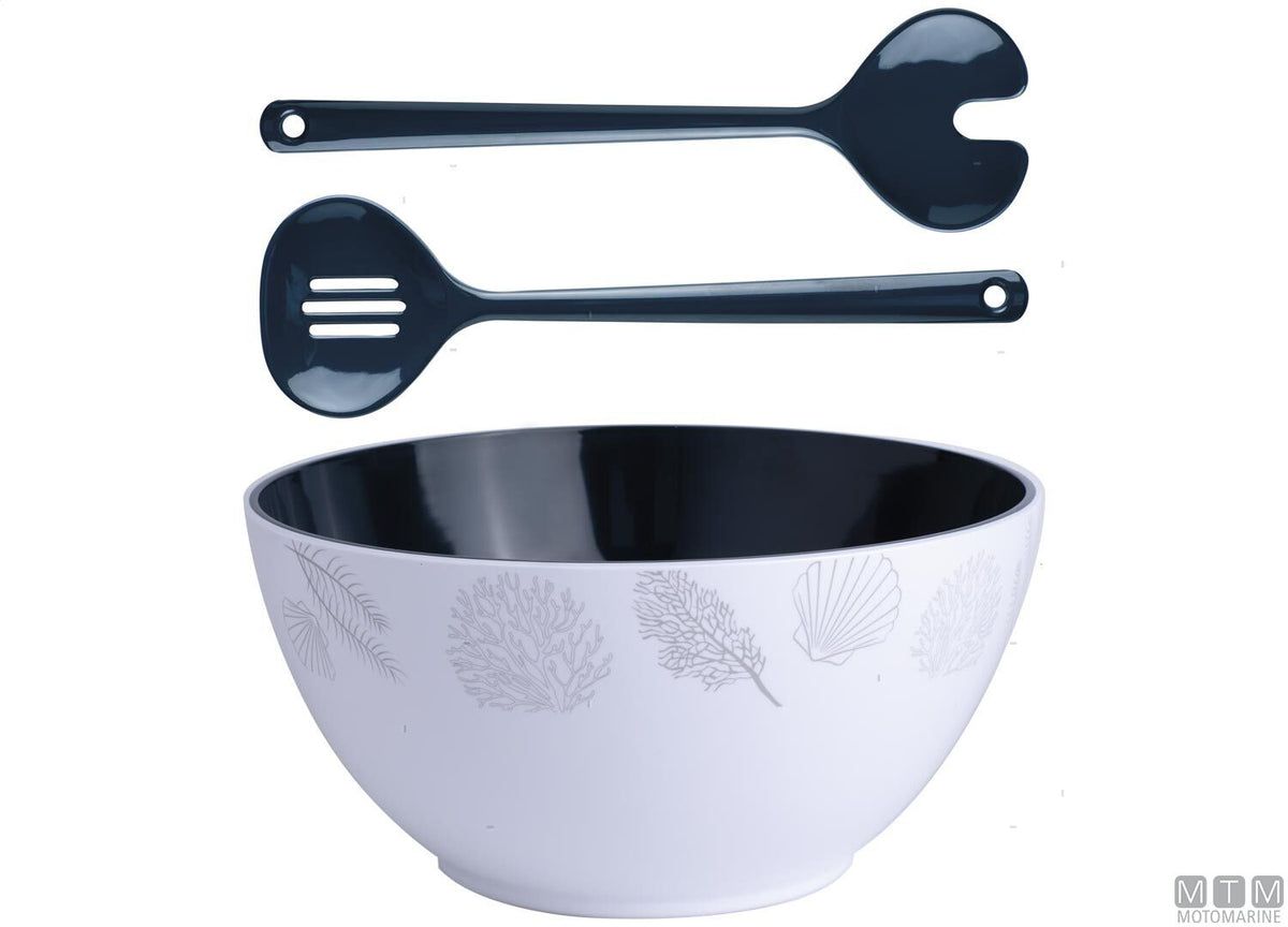 Salad bowl with servers MB Living - original photo Motomarine Srl