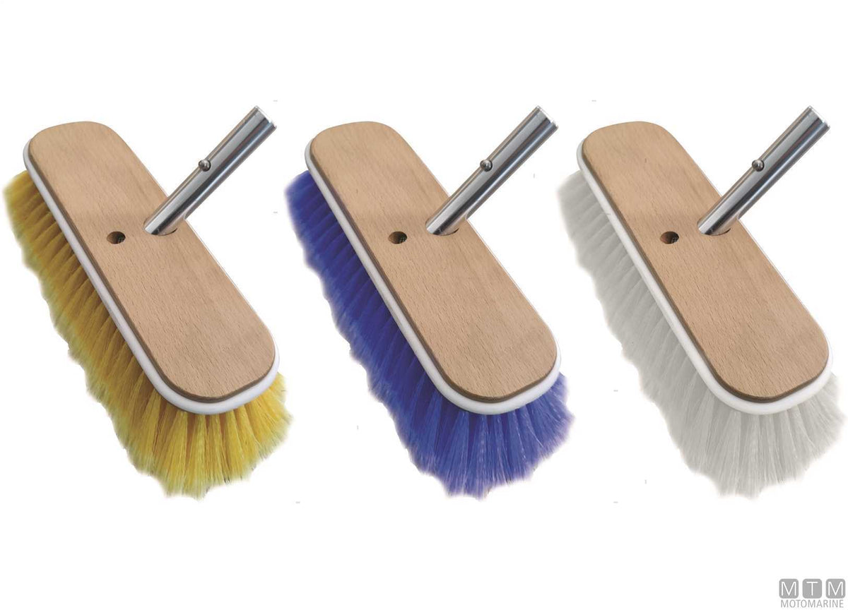Yacht Line Lux stiff white brush - original photo Motomarine Srl