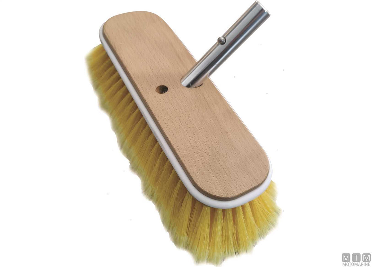 Yacht Line Lux stiff white brush - original photo Motomarine Srl