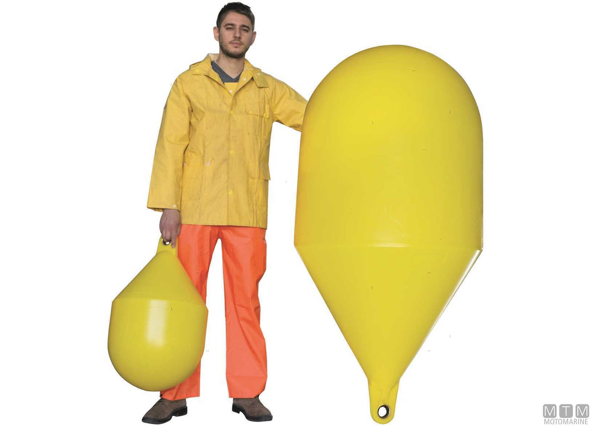 Minions signaling float Ø80 cm H160 cm yellow - original photo Motomarine Srl