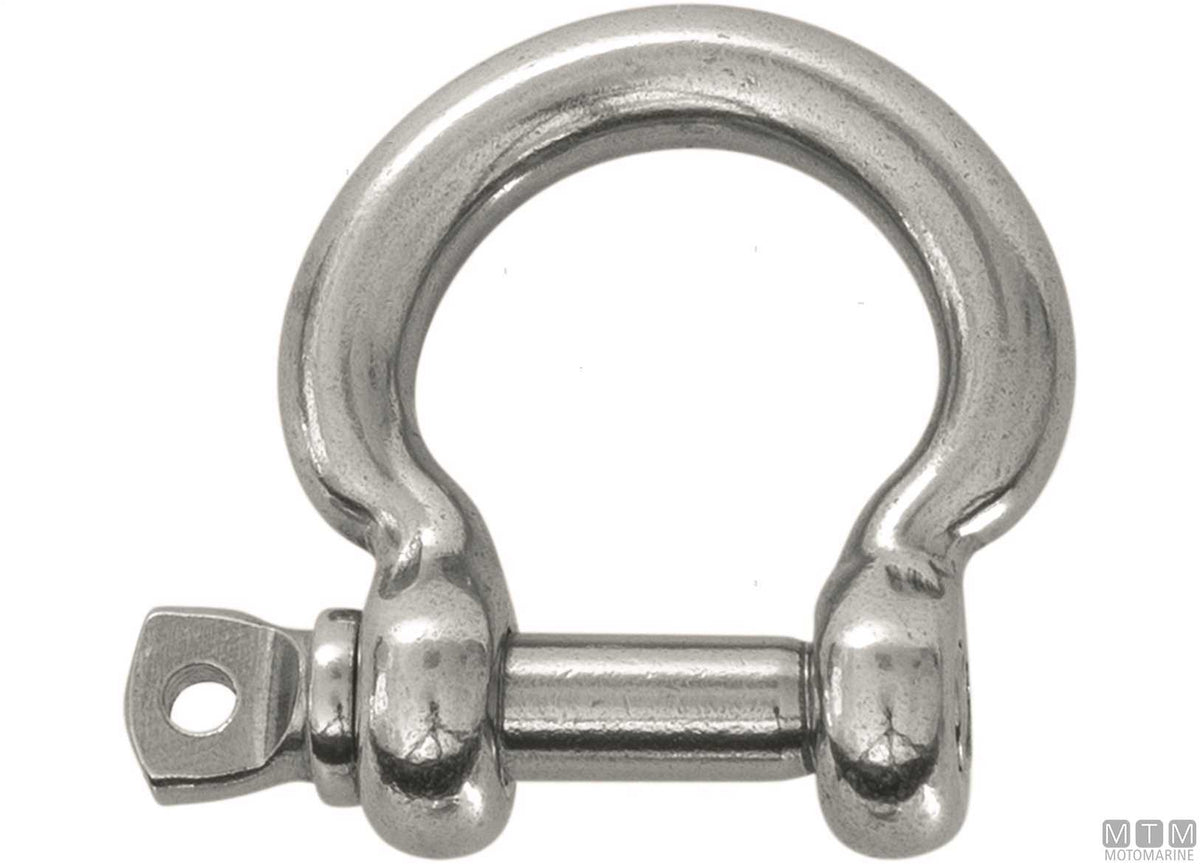 Omega shackle Ø5 mm AISI 316 stainless steel - original photo Motomarine Srl