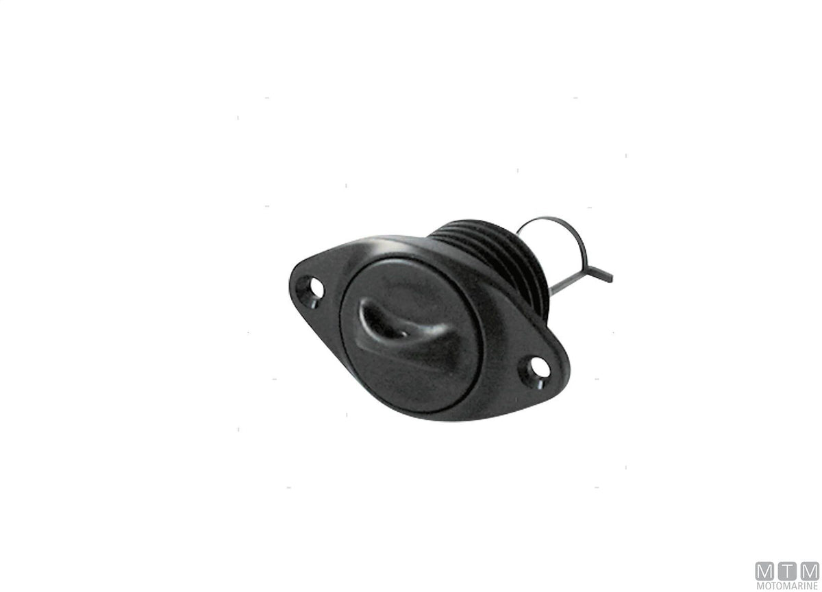 Oval drain plug white in plastic - original photo Motomarine Srl