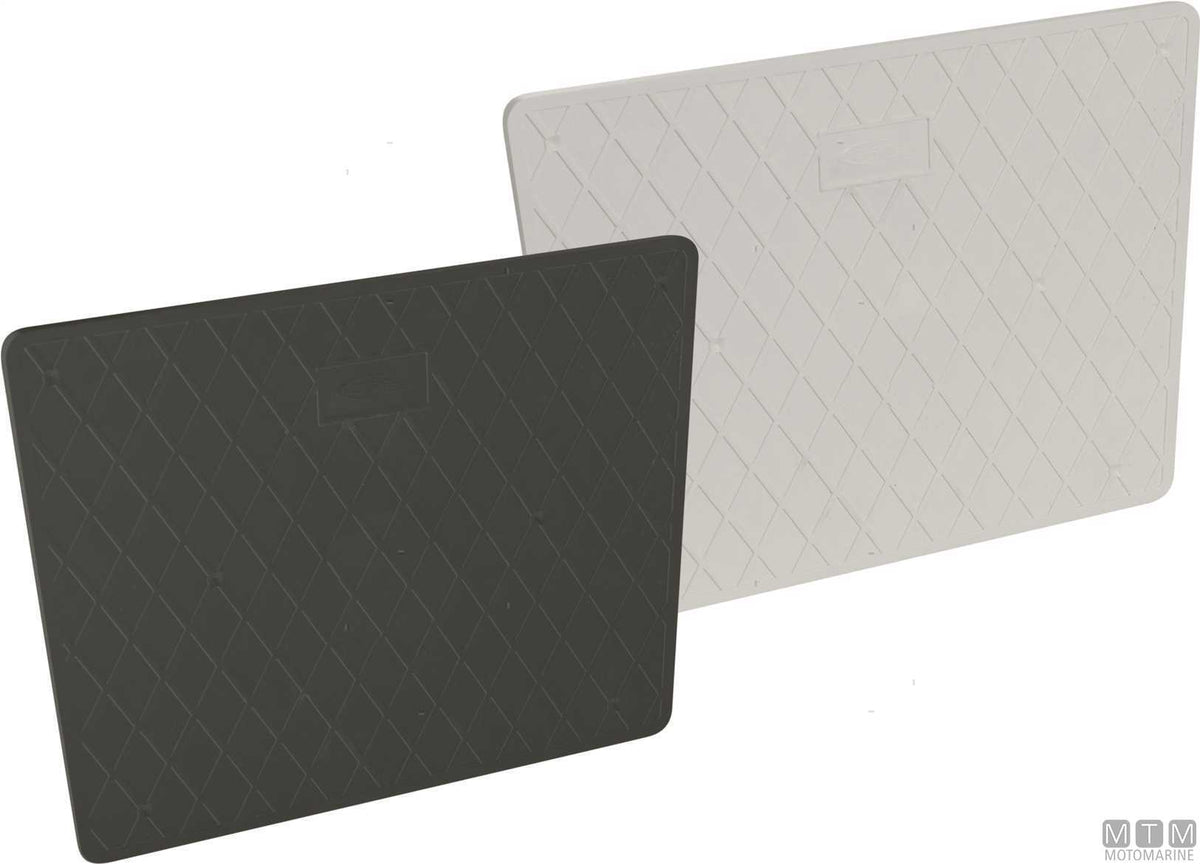 Transom saver plate 450x360 mm in black plastic - original photo Motomarine Srl