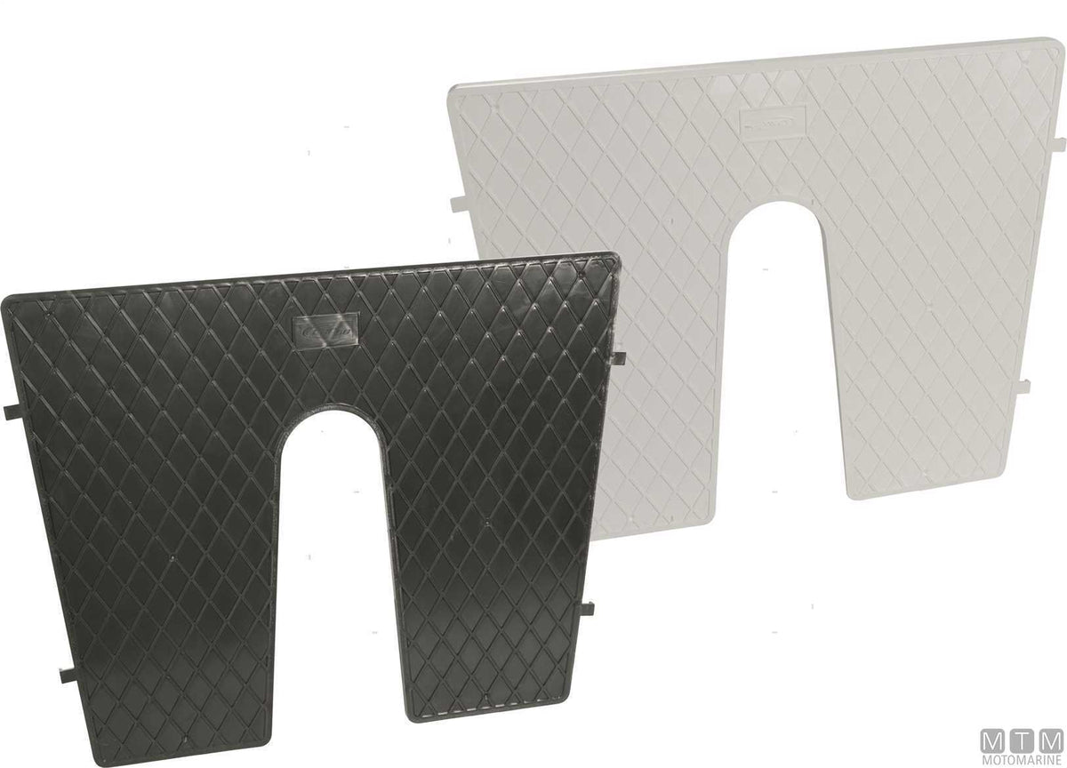 Transom saver plate 450x360 mm in white plastic - original photo Motomarine Srl