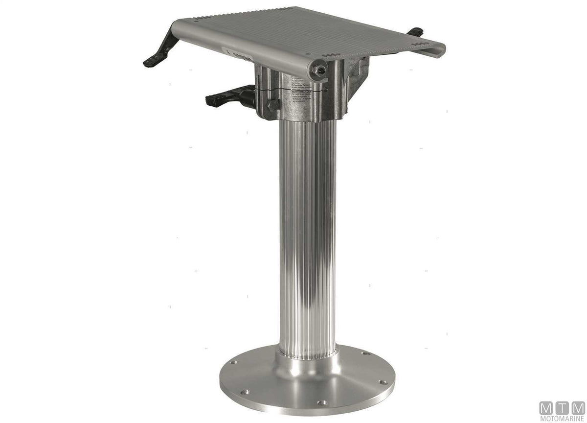 Garelick fixed seat support H760 mm in aluminium - original photo Motomarine Srl