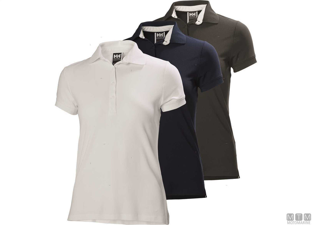 H/H Crewline women's polo shirt 001 white L - original photo Motomarine Srl
