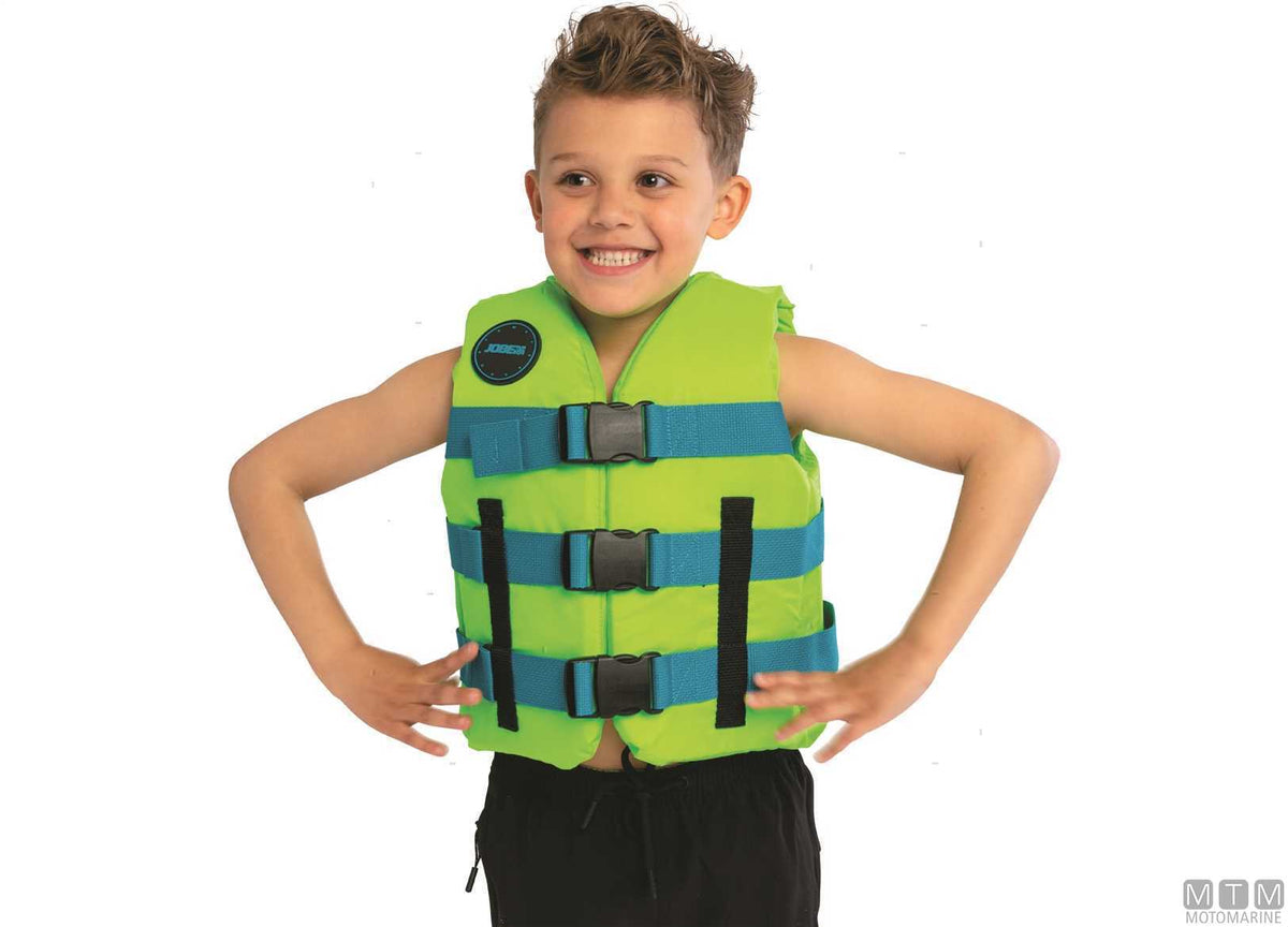 Jobe Youth buoyancy vest ISO 50N blue - original photo Motomarine Srl