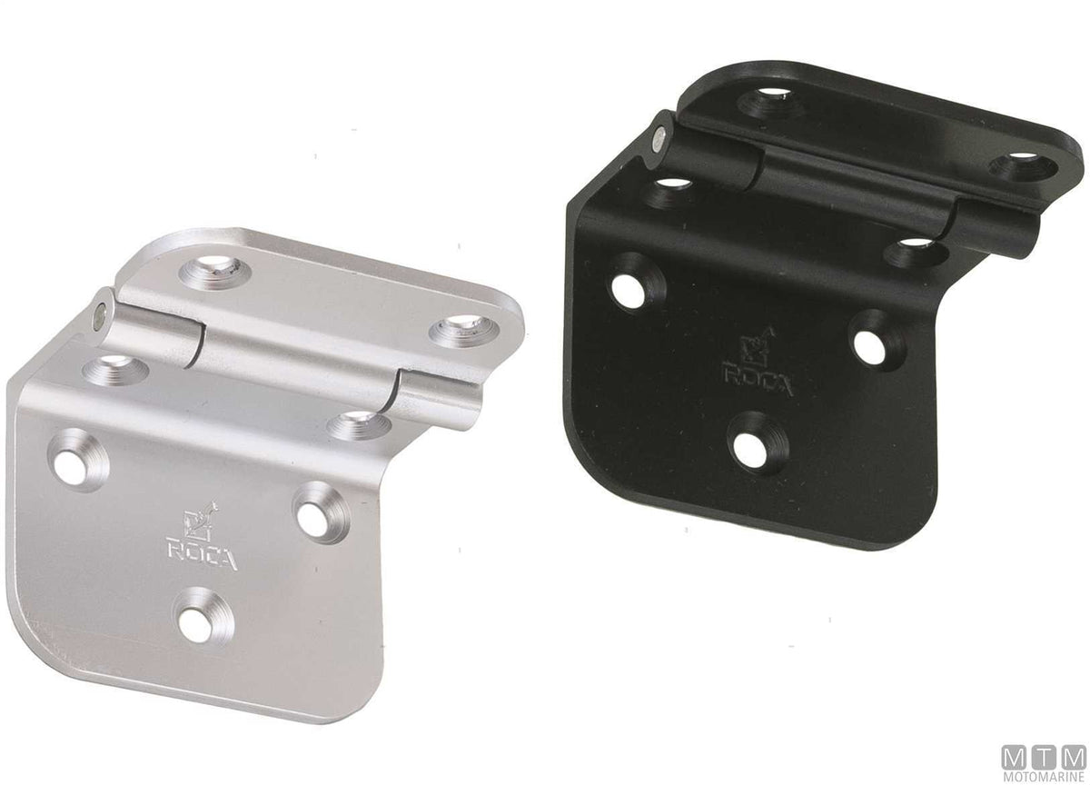 Roca hinge support 55x60 mm, black aluminium - original photo Motomarine Srl