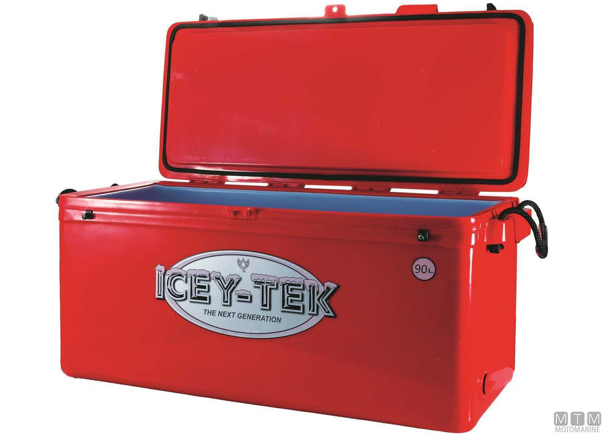 Iceytek 56 L professional icebox, red - original photo Motomarine Srl