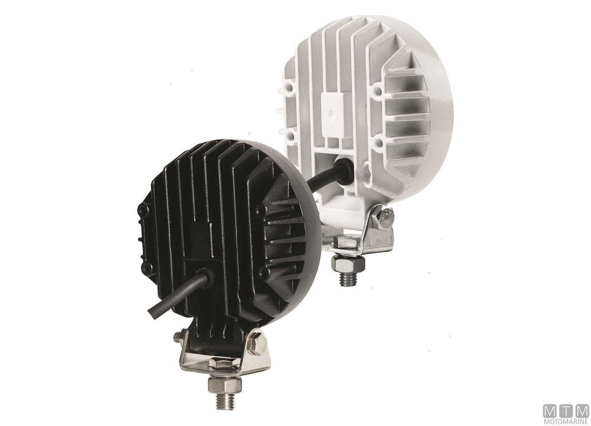 LED deck spotlight white Ø116 mm - original photo Motomarine Srl
