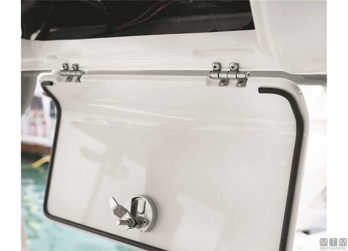 MATEC centipede friction hinge 75x28.5 mm in stainless steel 316 - original photo Motomarine Srl