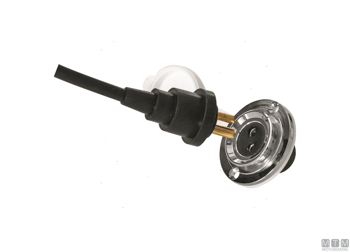 Halogen searchlight on adjustable bracket White Eye 100W - original photo Motomarine Srl