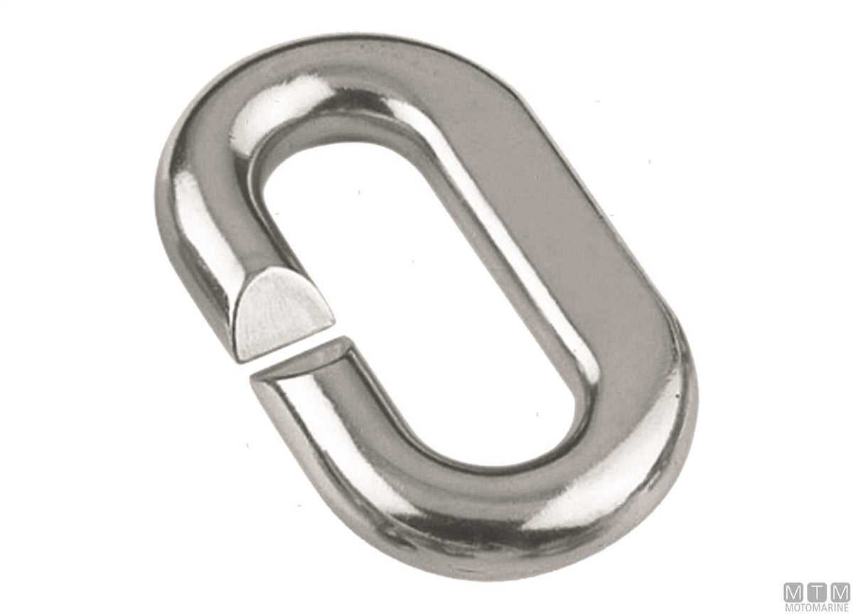 Chain connecting link Ø6 mm stainless steel 316 - original photo Motomarine Srl
