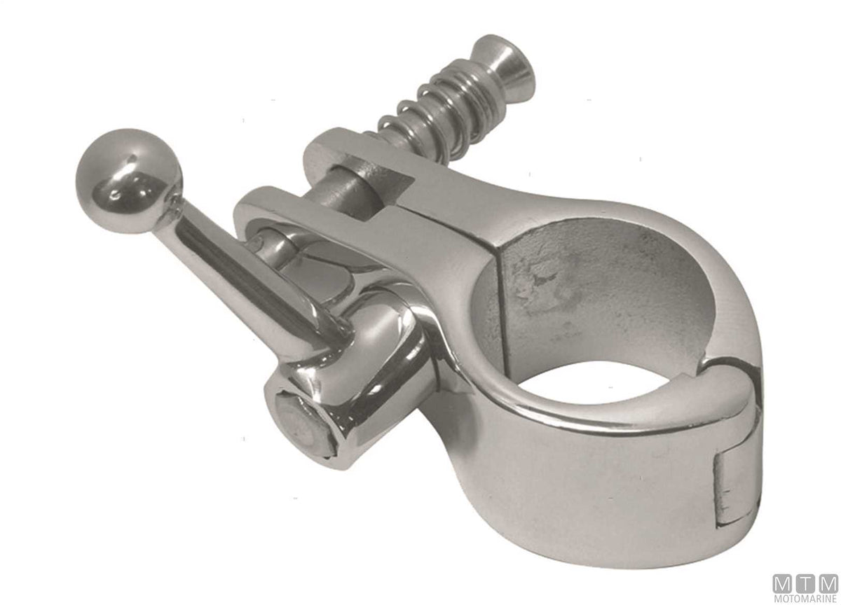 Lever openable joint in stainless steel for bimini tops Ø25 mm - original photo Motomarine Srl