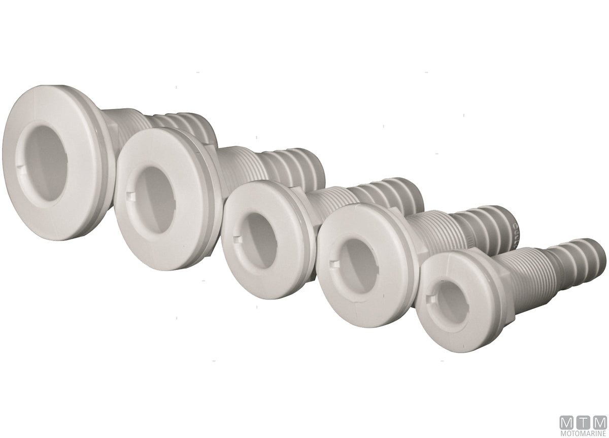 Trudesign through-hull fitting with hose tail 1/2" Ø13 mm - original photo Motomarine Srl