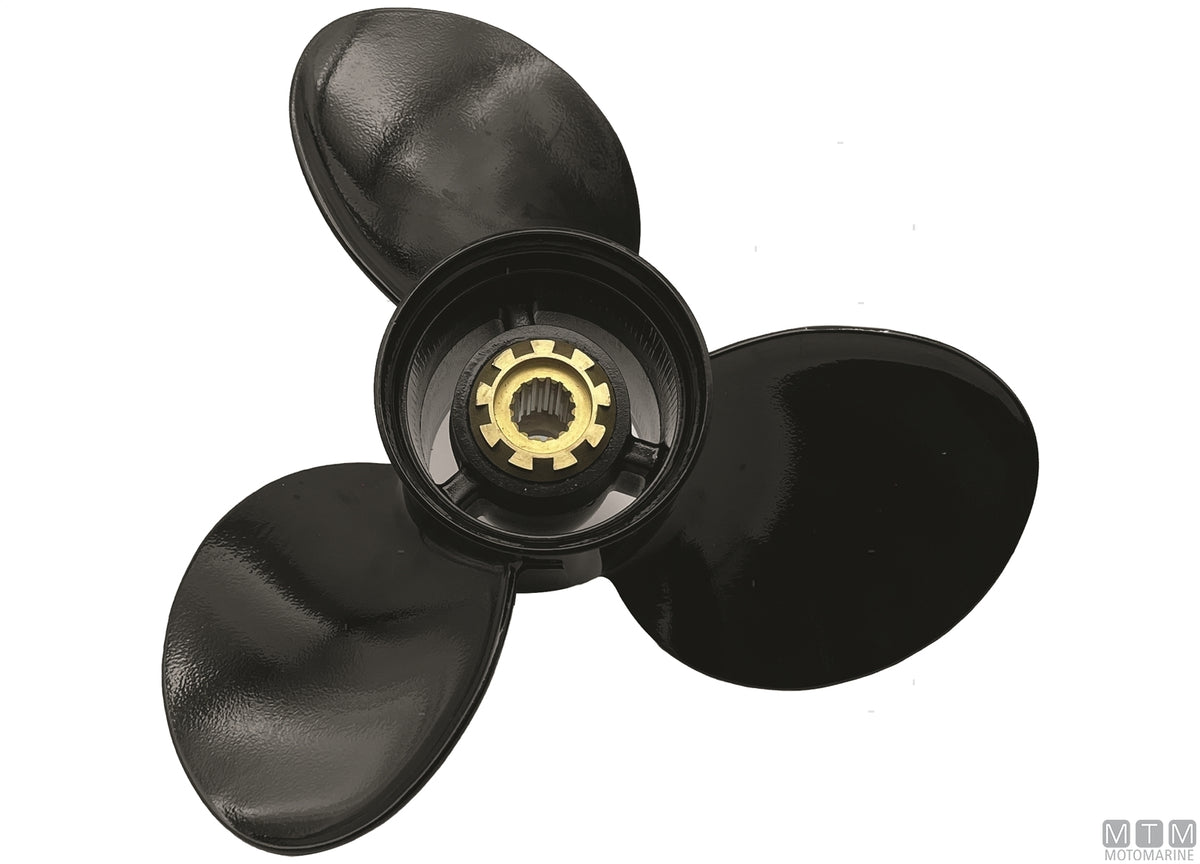 Alice propeller for Tohatsu 3-blade aluminum 13 7/8X14 - original photo Motomarine Srl