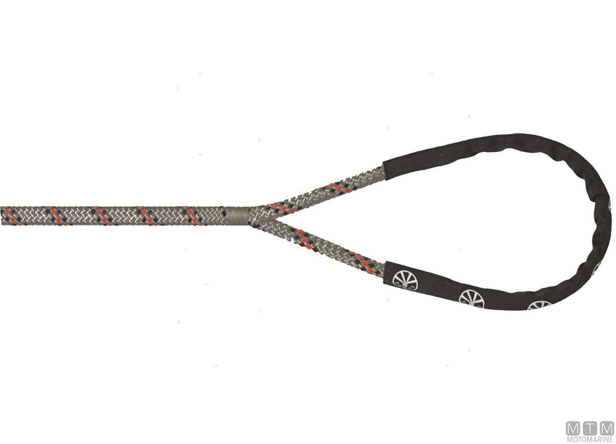 Liros Handy-Elastic black mooring line with 40 cm eye splice Ø10 mm 6 m - original photo Motomarine Srl