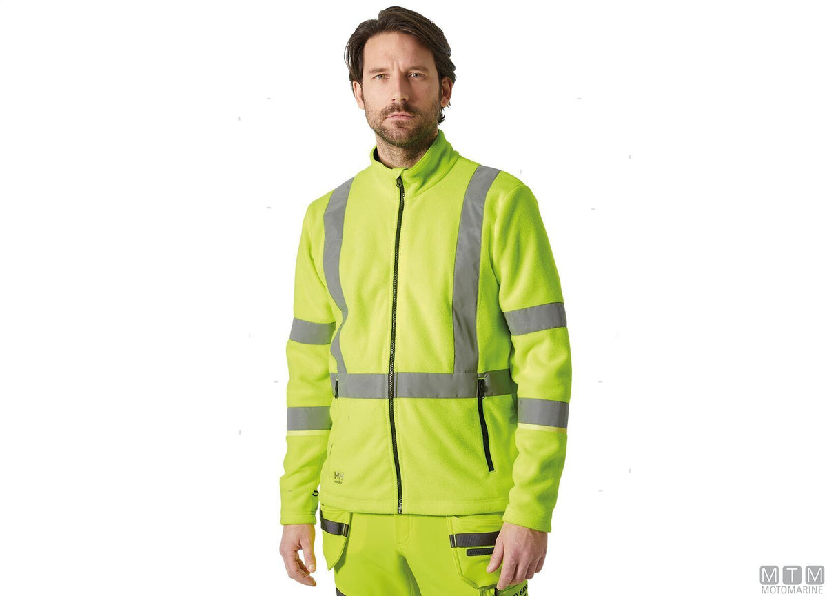 H/H WW UC-ME Fleece Jacket 360 hi-vis yellow 2XL - original photo Motomarine Srl