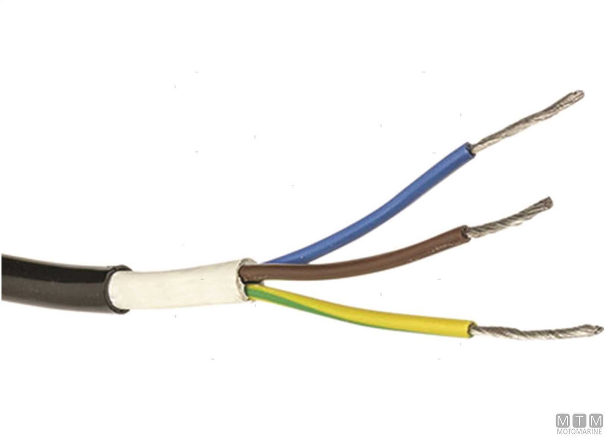 Power electrical cable 3x4 mm, 50 m - original photo Motomarine Srl