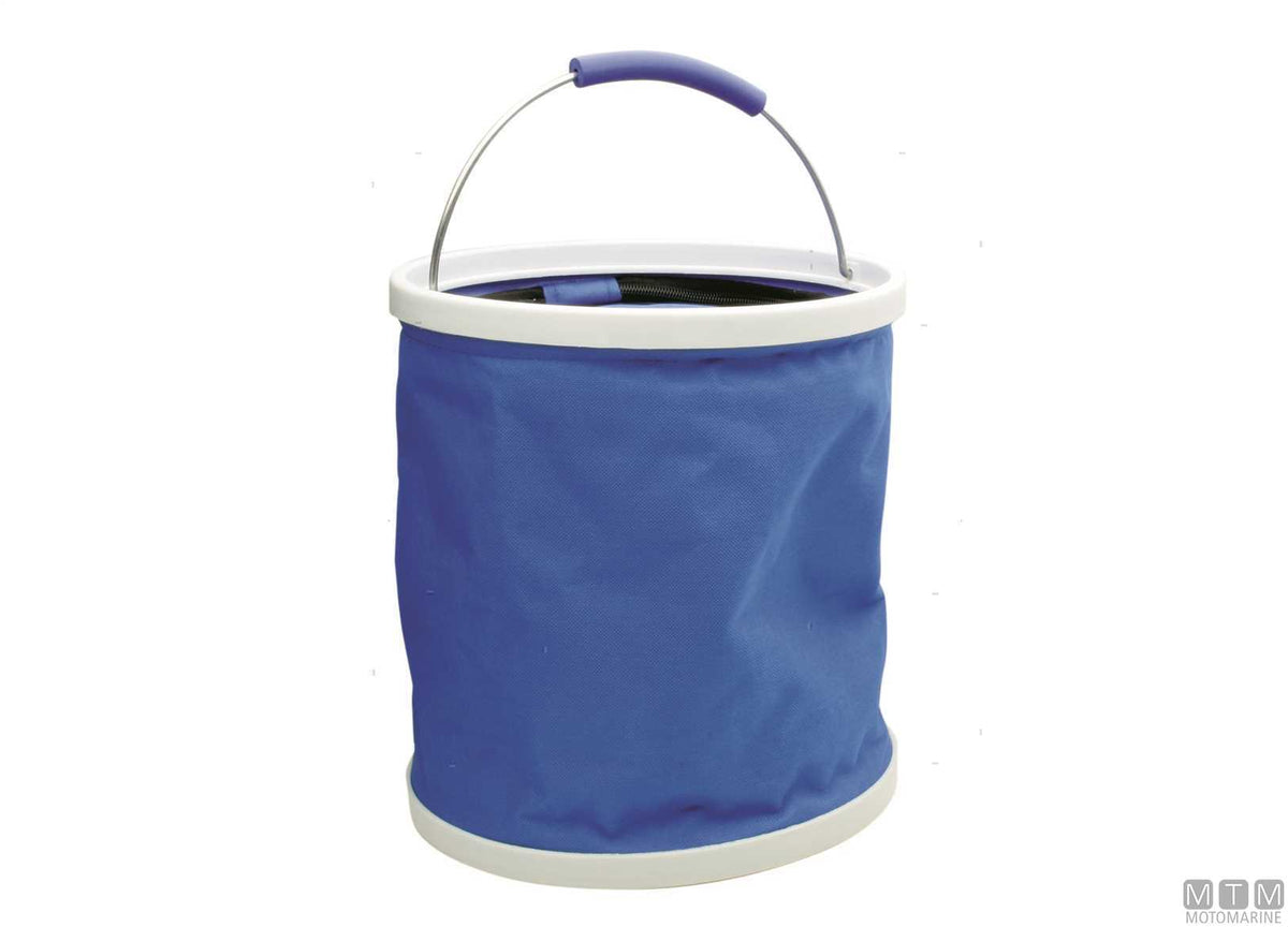 Pop-up bucket with blue lid 11 L - original photo Motomarine Srl
