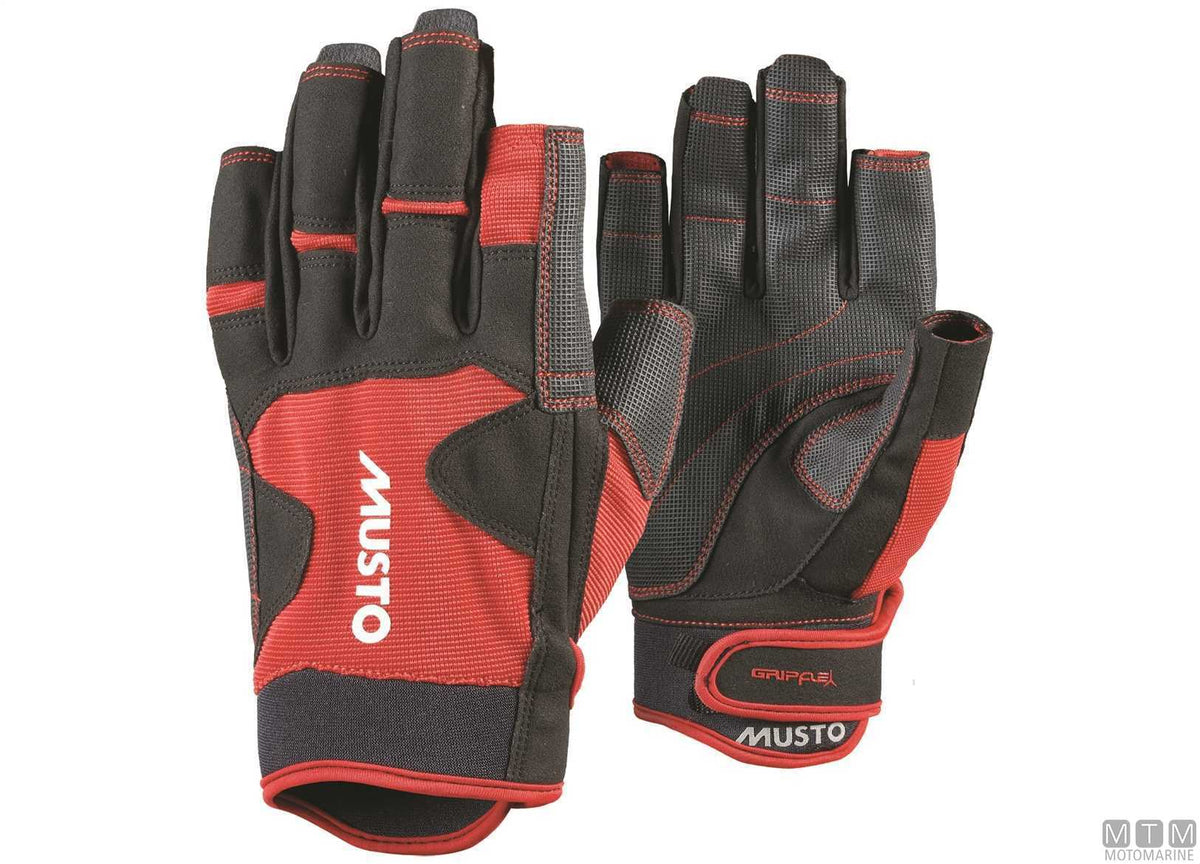 Musto Performance 2.0 3/4 Finger Gloves 169 Red XL - original photo Motomarine Srl