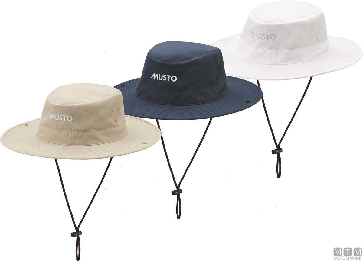 Musto Fast Dry Brimmed Hat 598 Navy Blue S/M - original photo Motomarine Srl