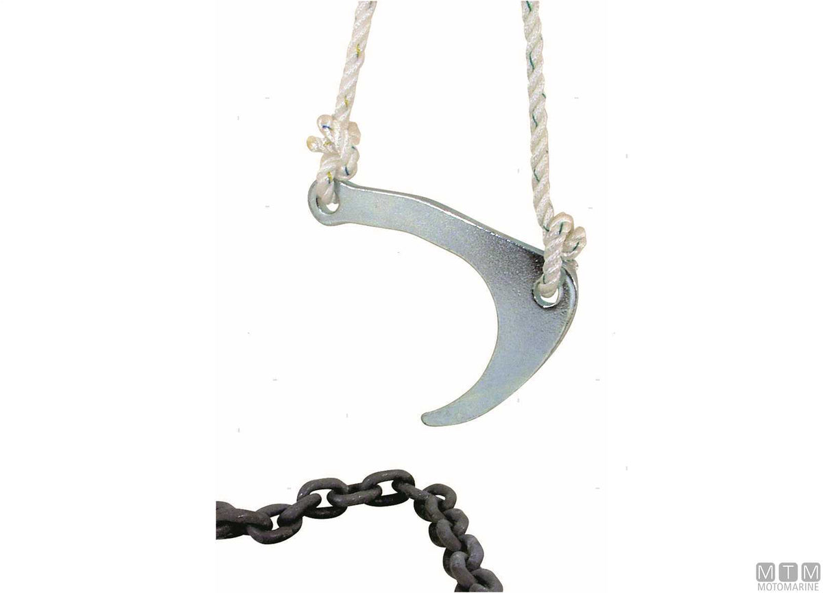 Anchor saver M-Hook stainless steel 316 - original photo Motomarine Srl