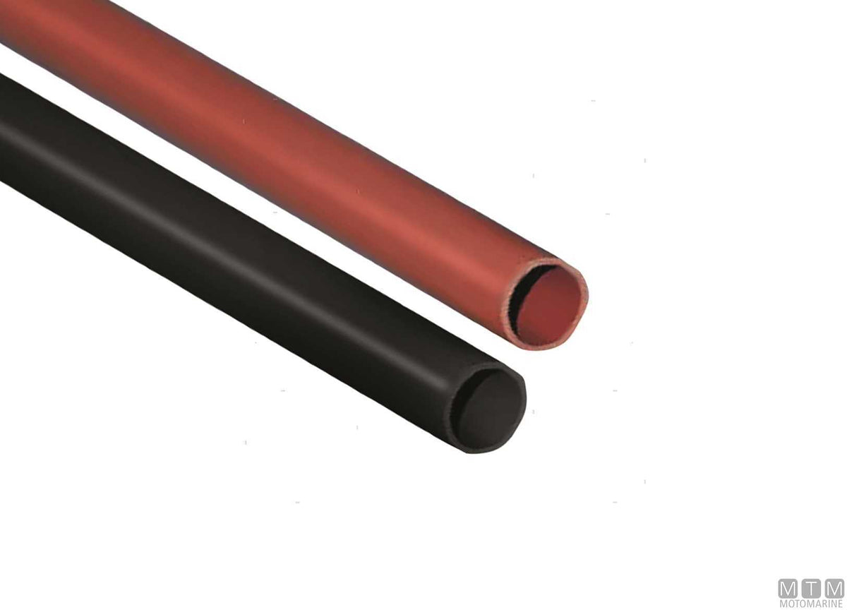 Black heat-shrink sleeve Ø2 mm 200 m - original photo Motomarine Srl