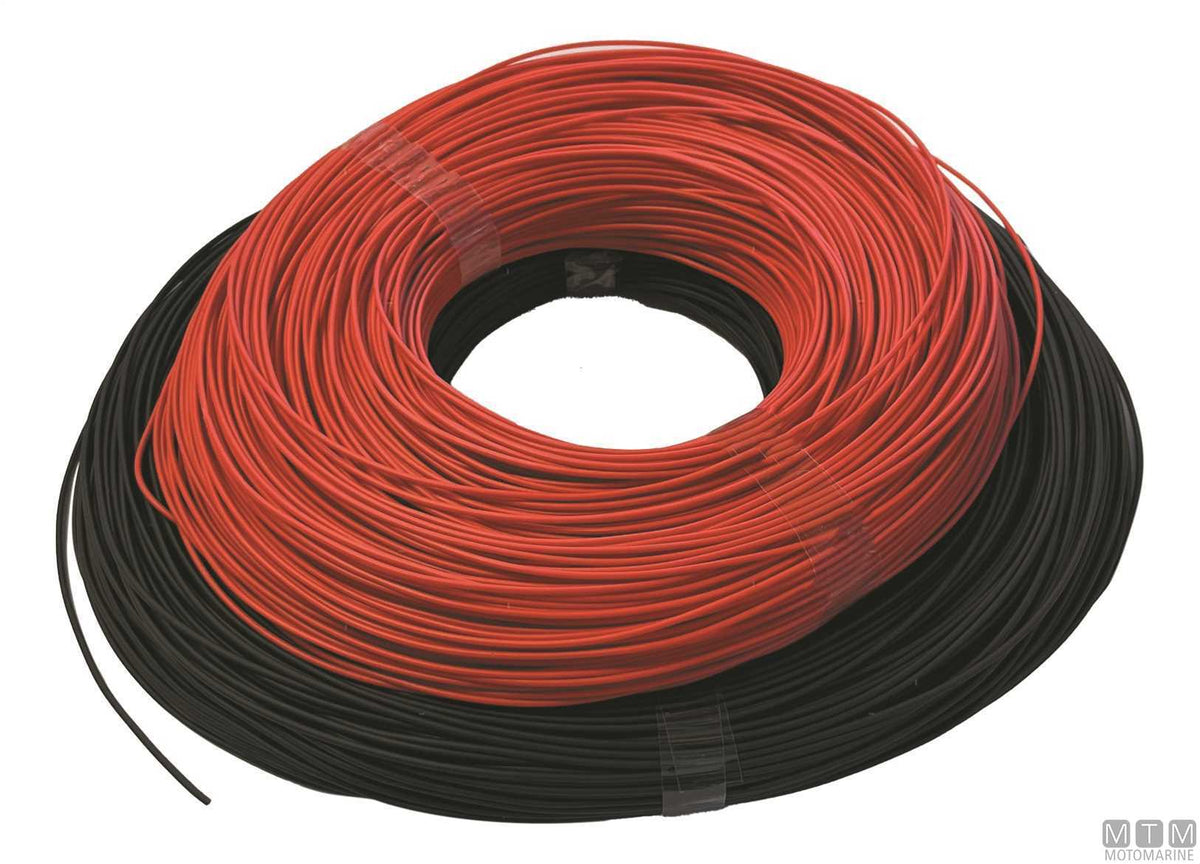 Black heat-shrink sleeve Ø2 mm 200 m - original photo Motomarine Srl
