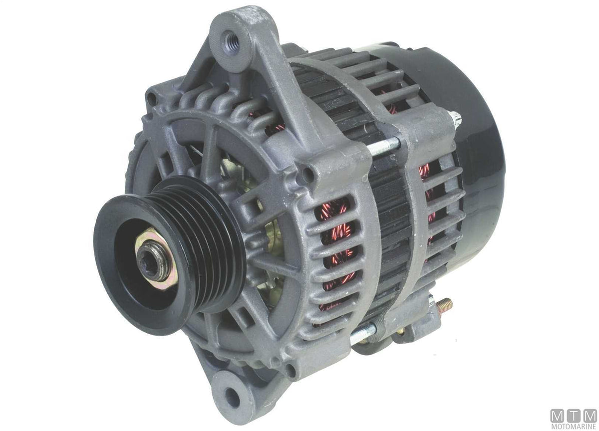 MTM alternator ref. Mercruiser V6/V8 pulley Ø50 - original photo Motomarine Srl