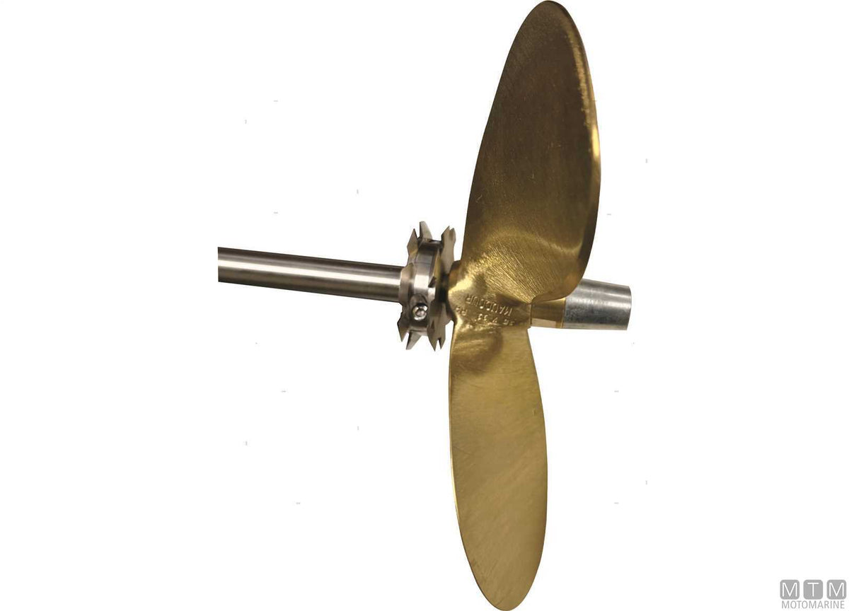 Clamp-On Rope Cutter Ø100 mm for Ø35 mm Shaft Stainless Steel - original photo Motomarine Srl