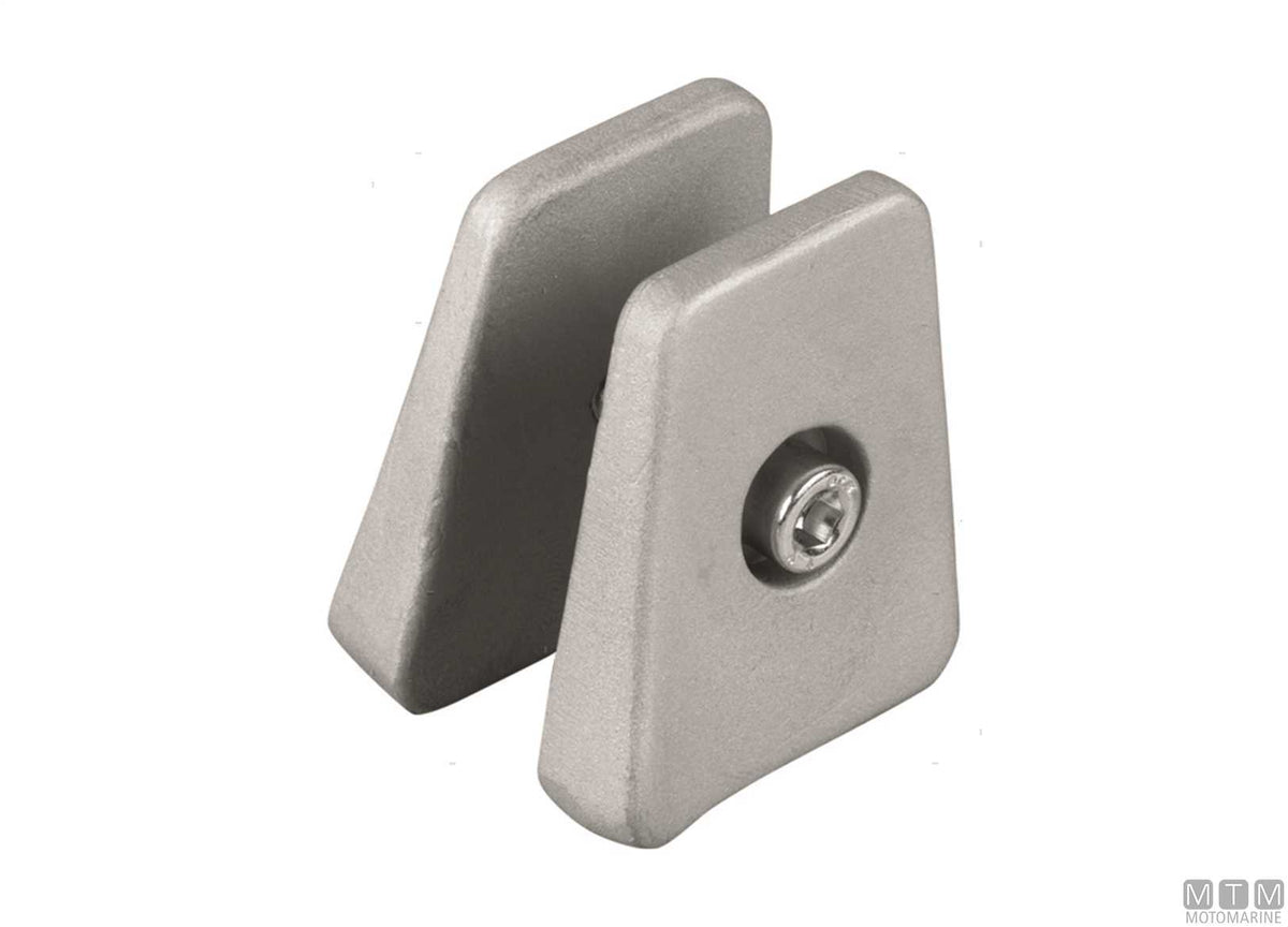 Small plate anode for Johnson/Evinrude 20/35, zinc - original photo Motomarine Srl