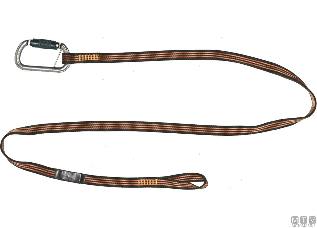 Marker safety tether L190cm with carabiner - original photo Motomarine Srl