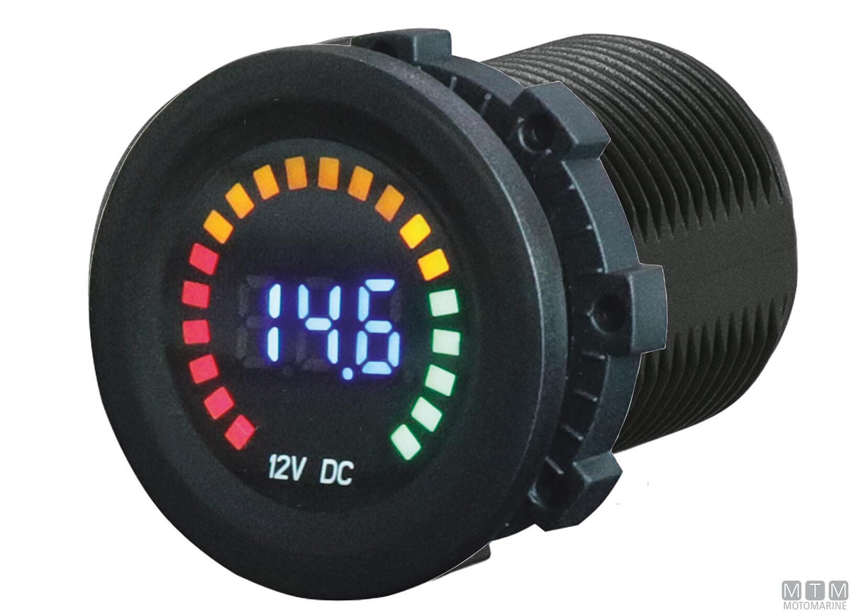 LED voltmeter socket indicator - original photo Motomarine Srl