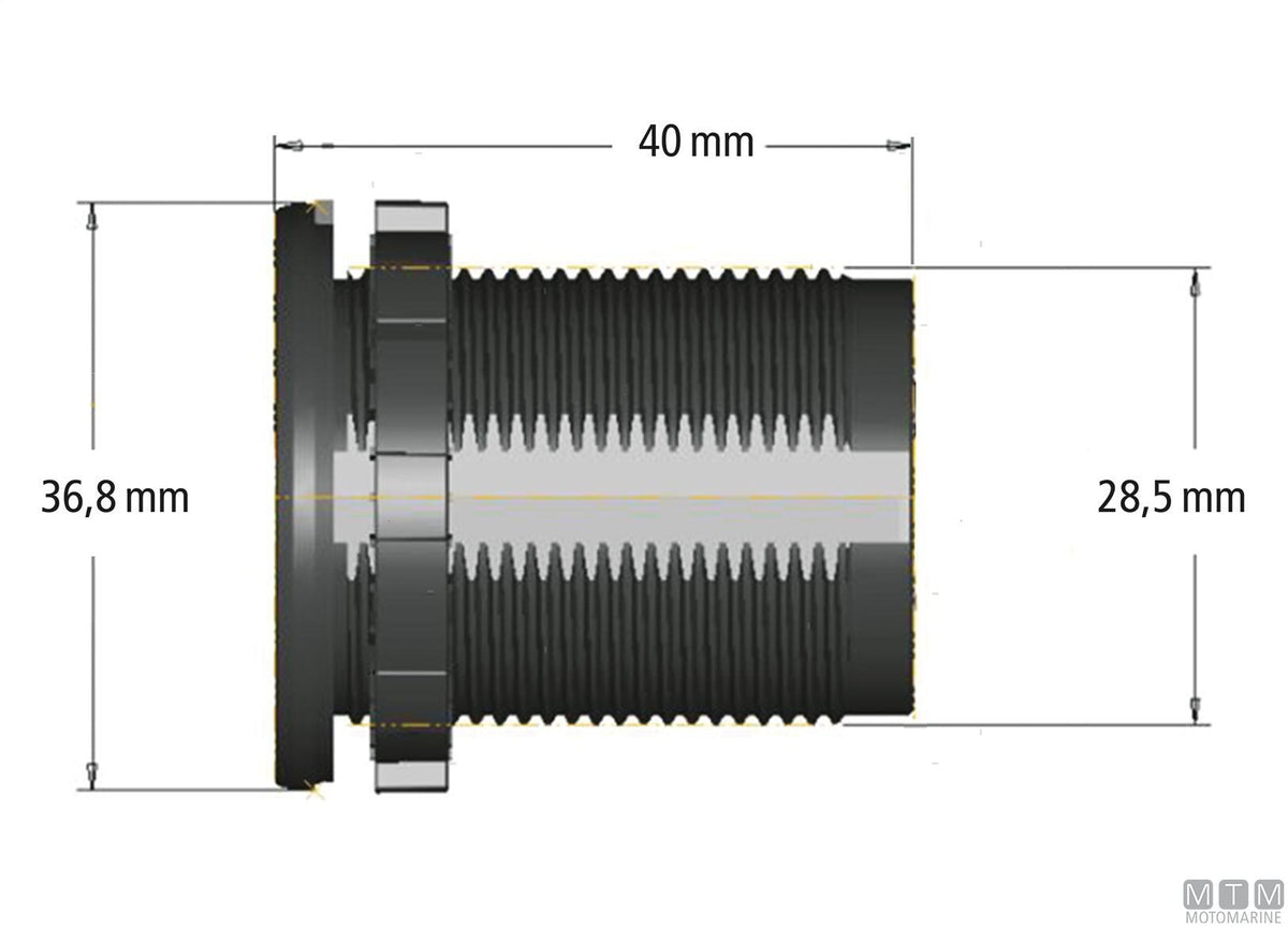 OLED Socket display, thermometer - original photo Motomarine Srl