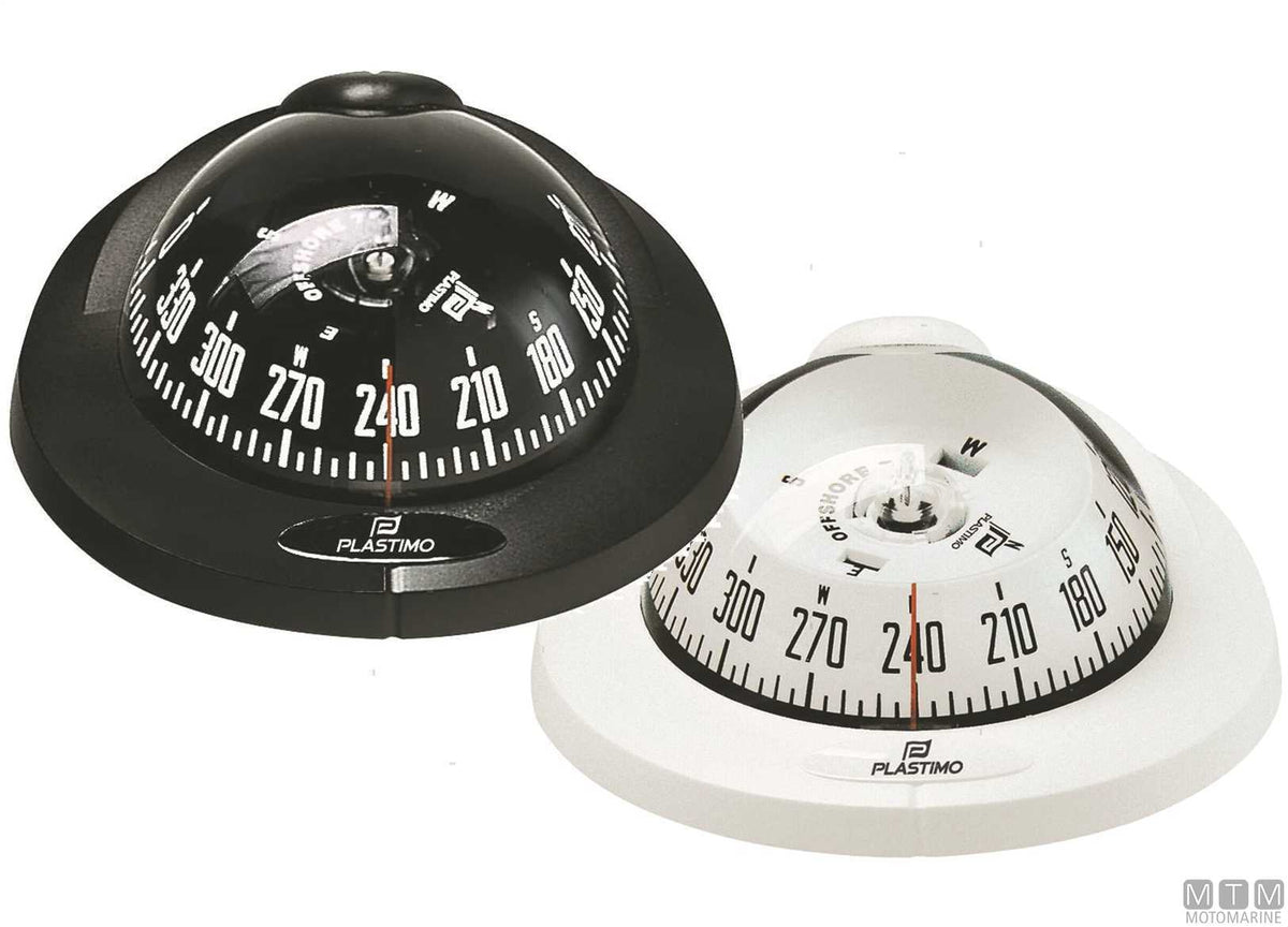 Plastimo Offshore 75 compass, black - original photo Motomarine Srl