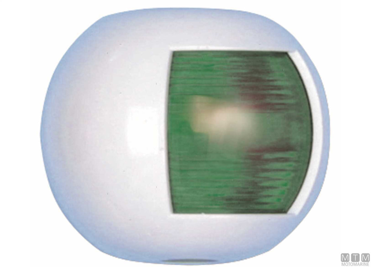 Combined red/green navigation light LED half-dome white 70x63 mm - original photo Motomarine Srl