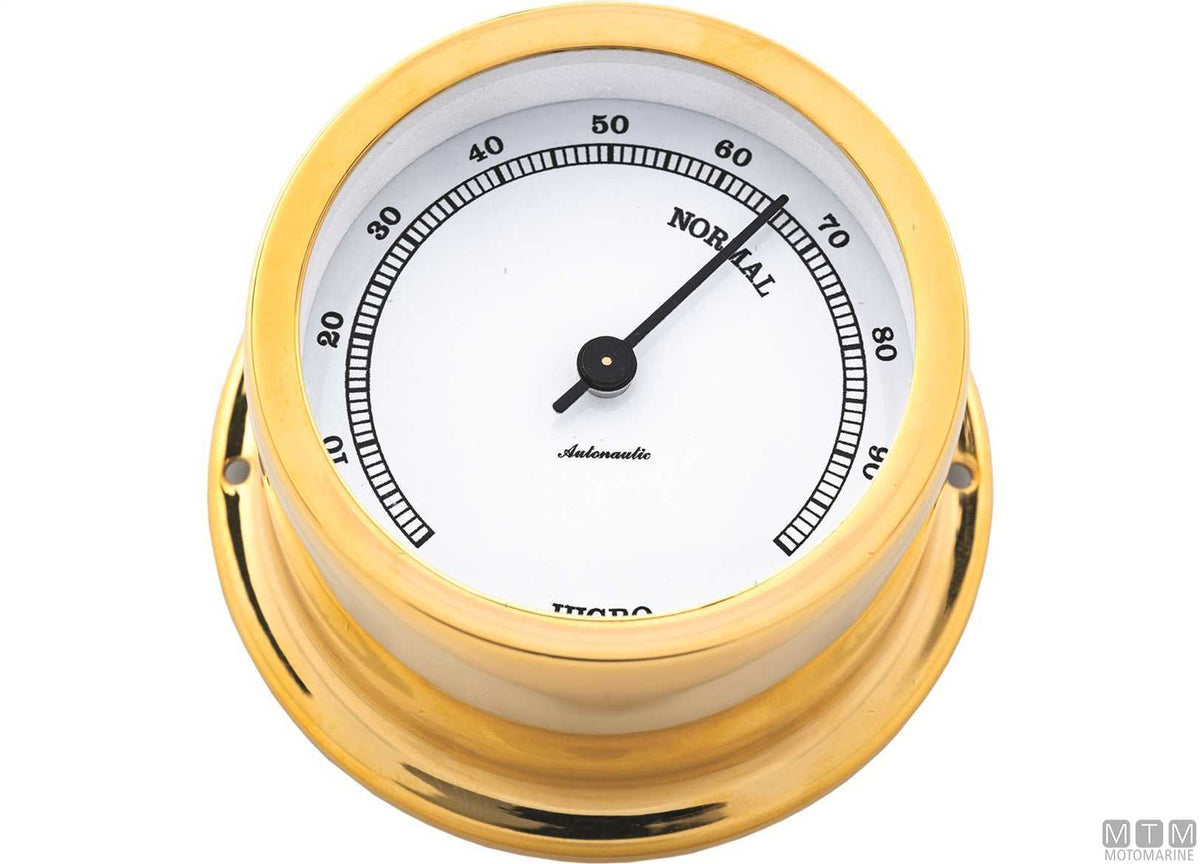 A-Nautic Pacific barometer 120 mm polished brass - original photo Motomarine Srl