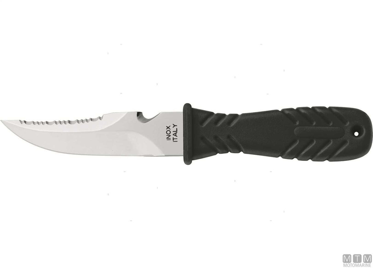 Mac Shark 10-N black knife, 10 cm blade - original photo Motomarine Srl