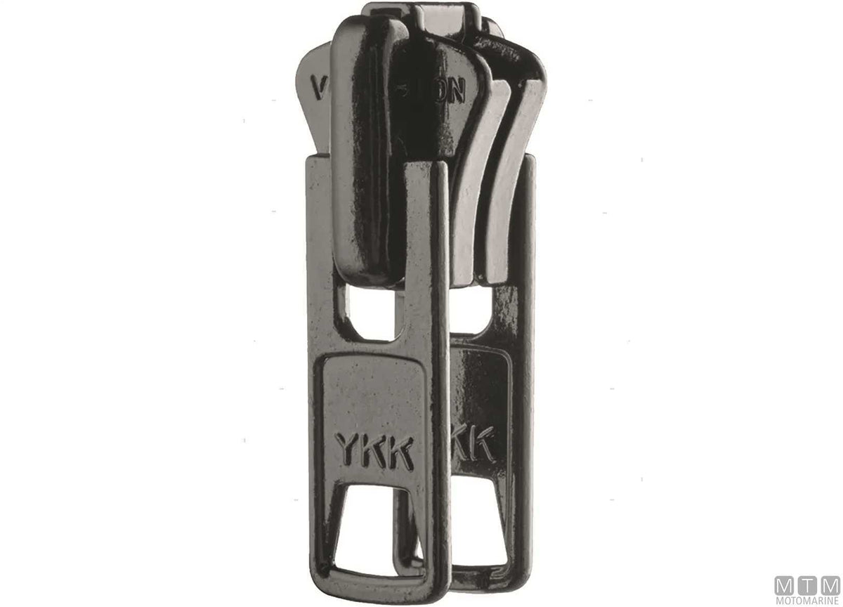 YKK zip slider white - original photo Motomarine Srl