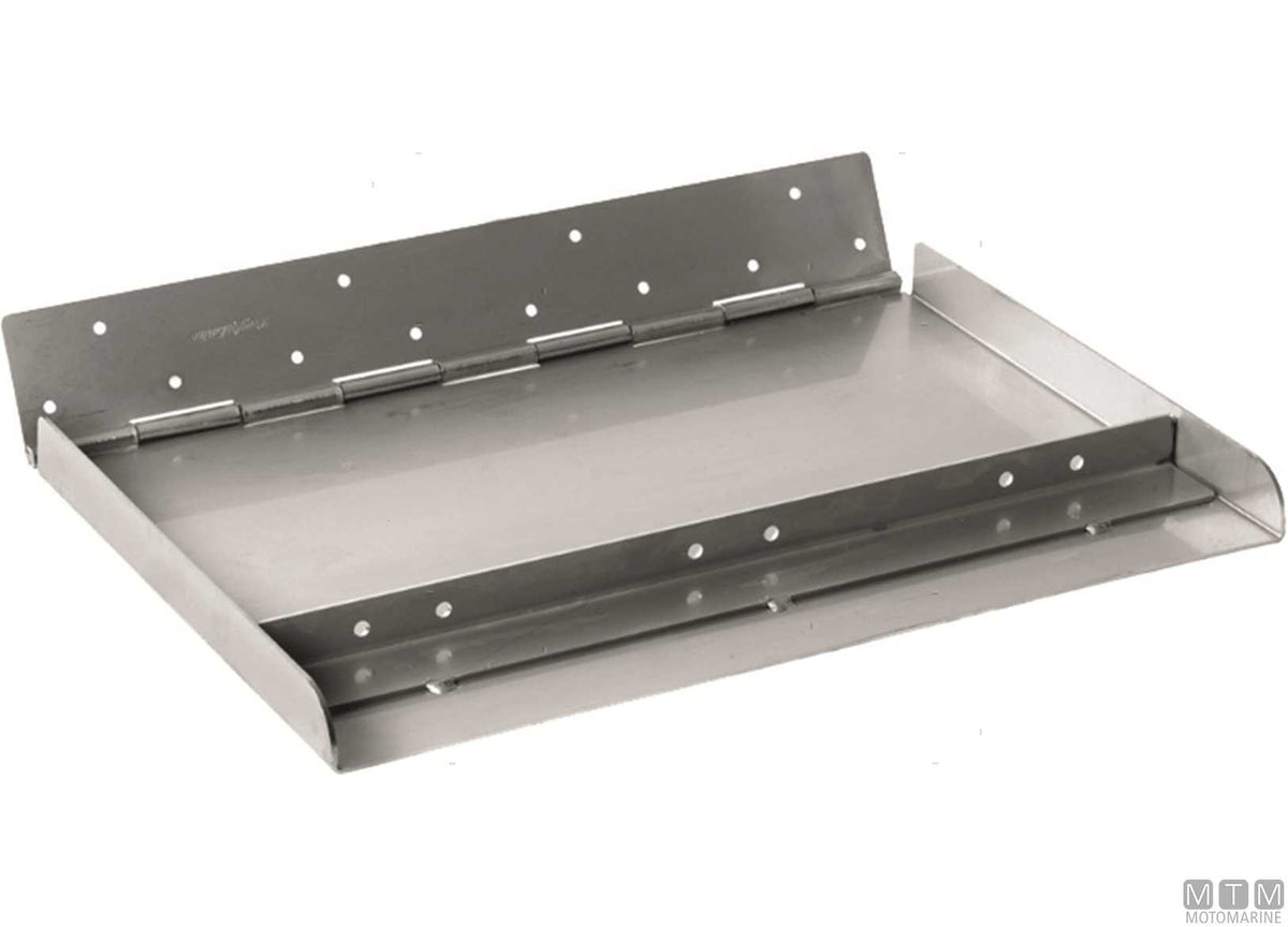 Pair of trim tab blades 550x300 cm, stainless steel - original photo Motomarine Srl