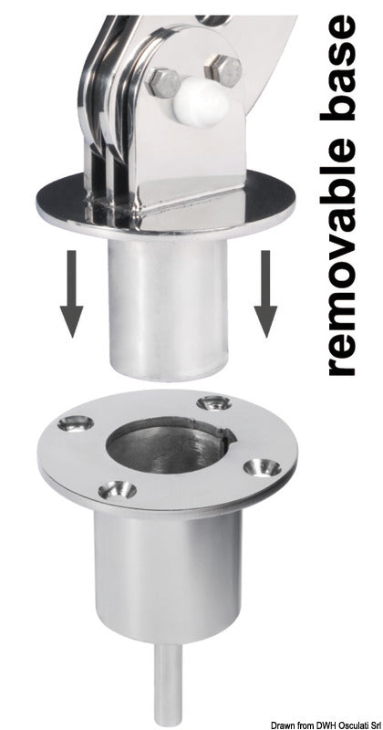 Kiwi Marine Removable double offset holder for tender - foto originale Osculati Srl