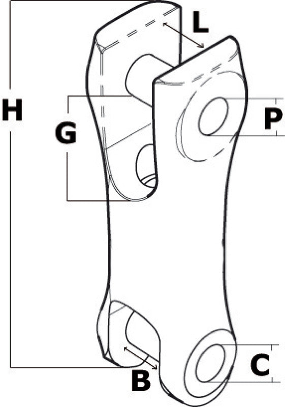 SS anchor chain connector 6-8 mm - foto originale Osculati Srl