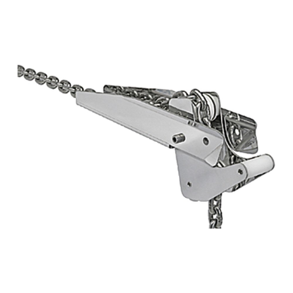 Polished SS lightweight hinged roller 15 kg 400 mm - foto originale Osculati Srl