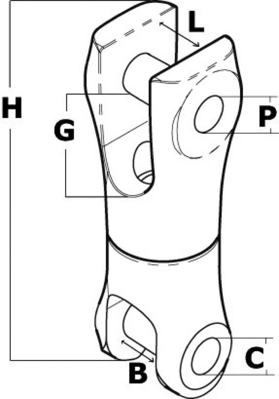 Trefoil anchor connection 20 kg - foto originale Osculati Srl