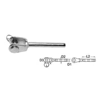 Terminale inox forcella Ø 8 mm