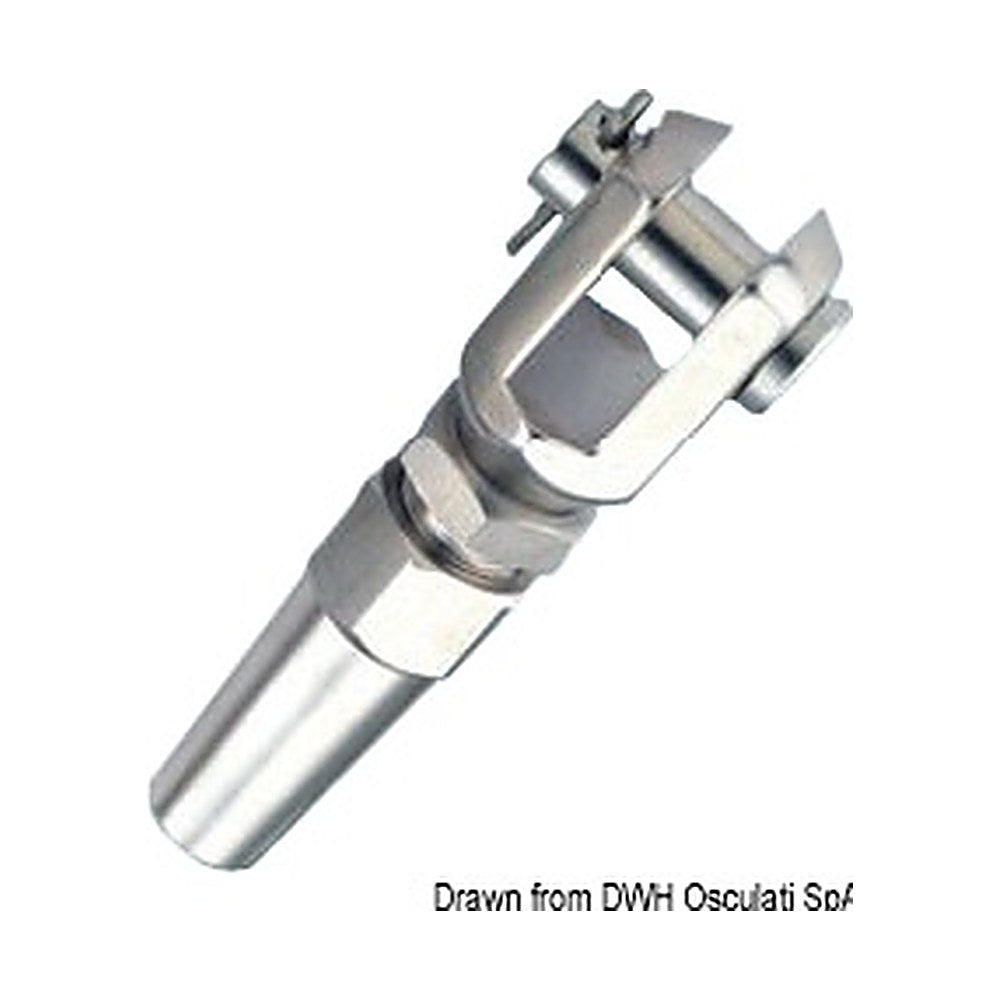 SS fork terminal Ø 8 mm - foto originale Osculati Srl