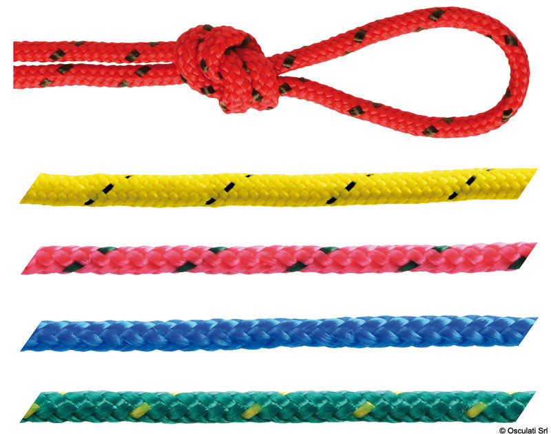 Polypropylene braid, bright colours, blue 12 mm (pack of 200) - foto originale Osculati Srl